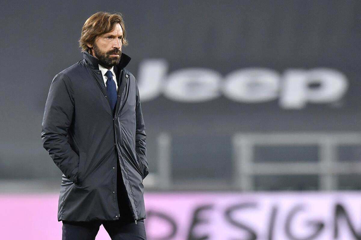 El técnico de Juventus Andrea Pirlo  