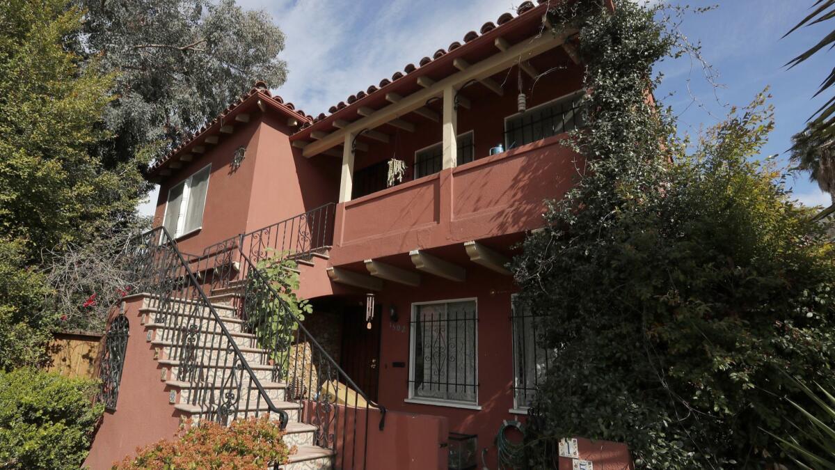 A house in the Silver Lake neighborhood of Los Angeles on Mar. 3.