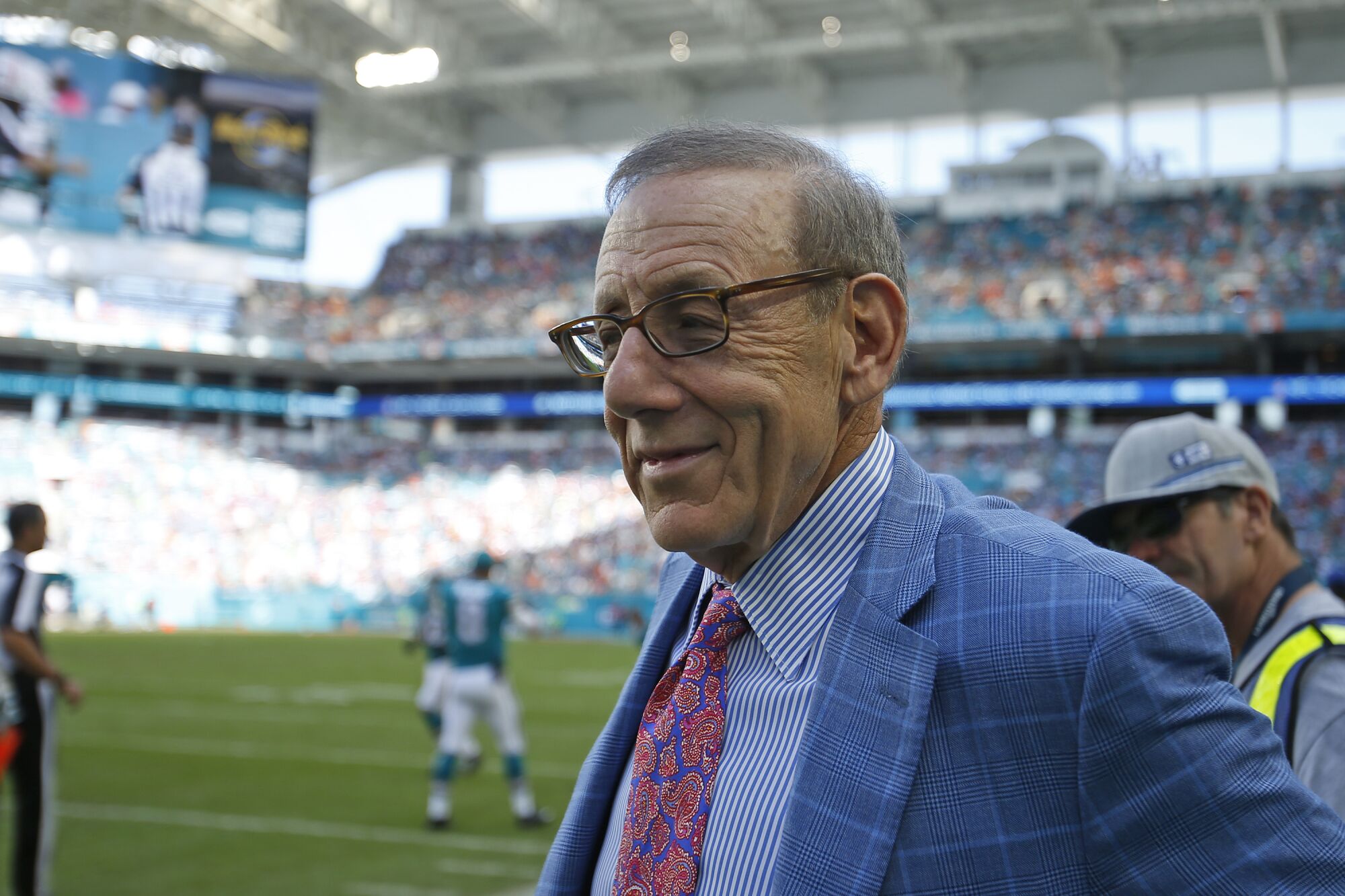 Team owner Stephen Ross at a Miami Dolphins game 