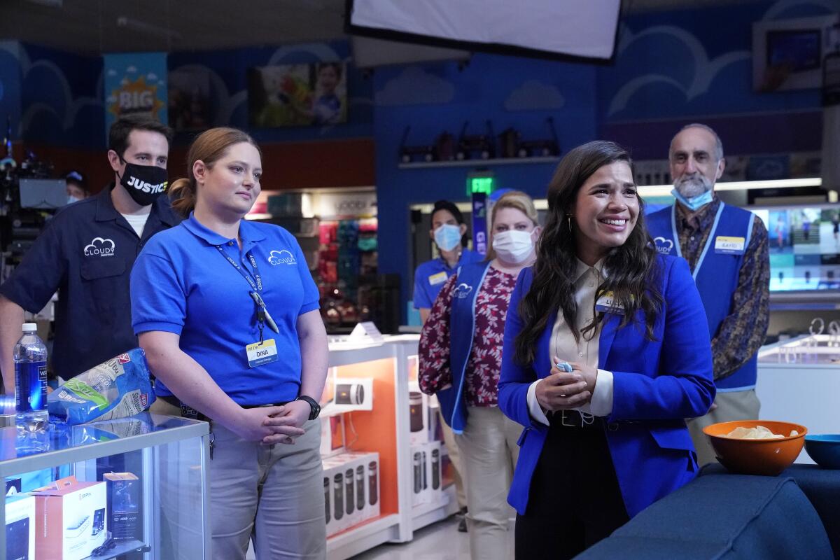 America Ferrera 'Superstore' exit: Did Amy and Jonah break up? - Los  Angeles Times