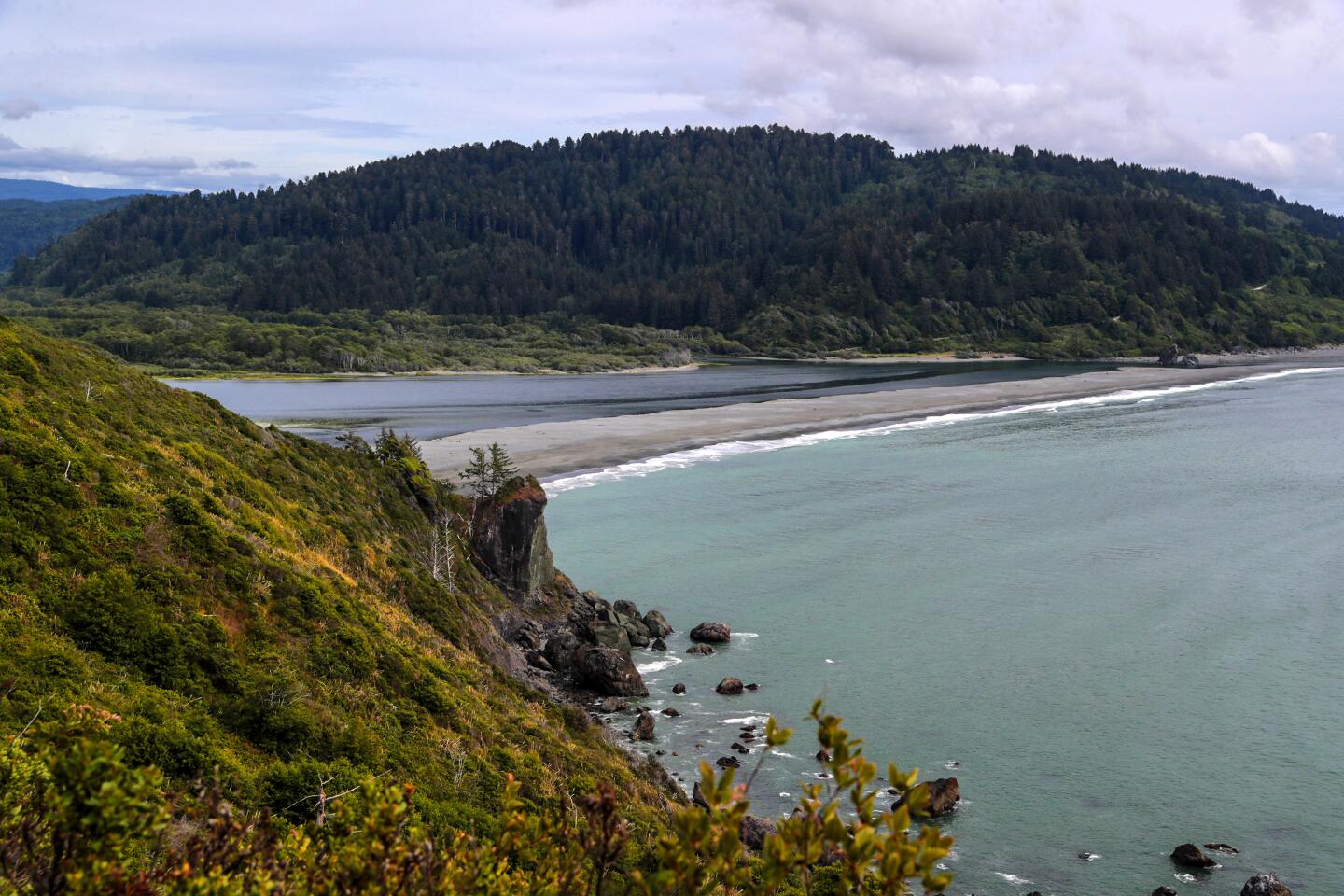 The mouth of the Klamath River