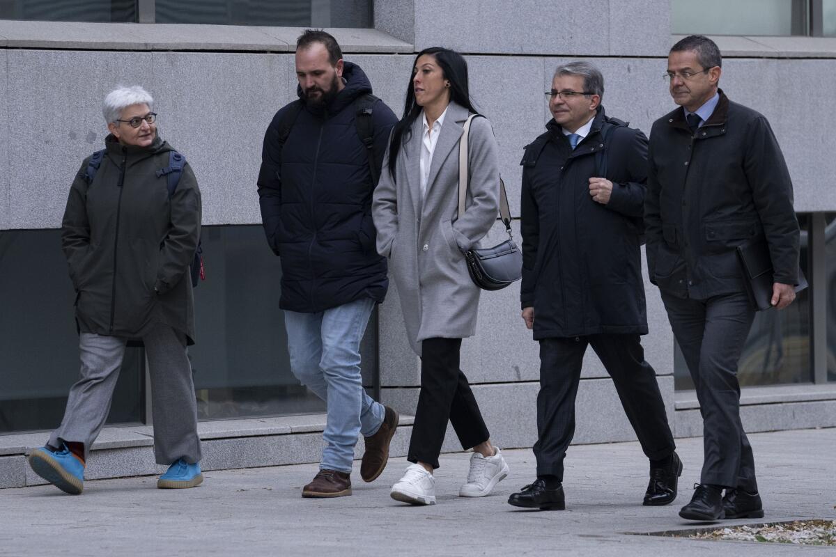 La jugadora española Jenni Hermoso acude al Tribuna de la Audiencia Nacional para testificar 