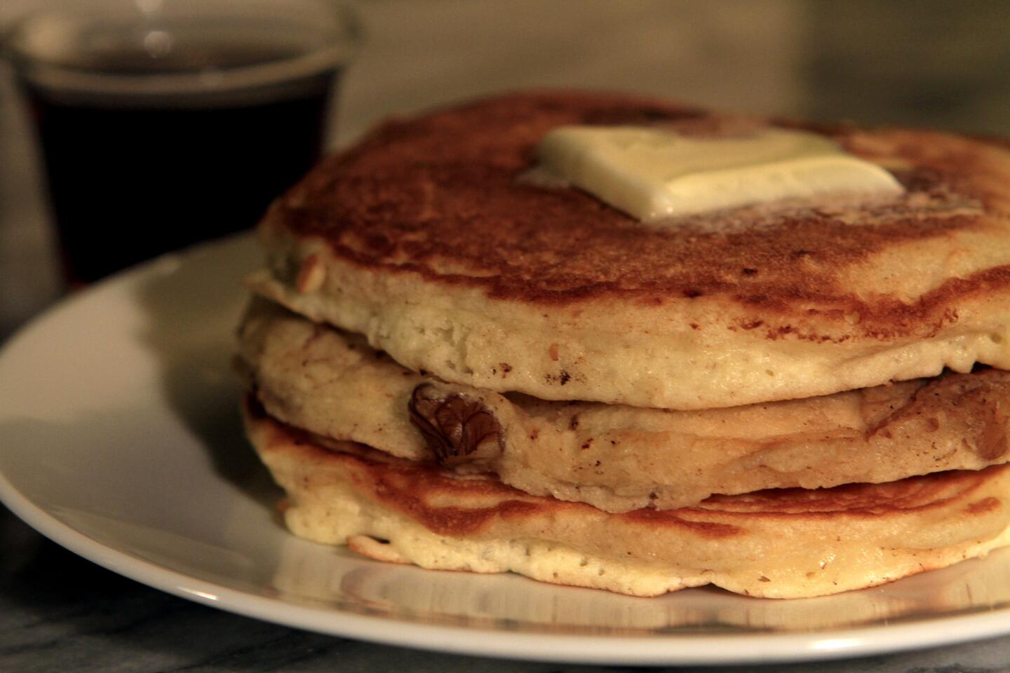 A recipe for walnut pancakes from Clinton Street in New York City.