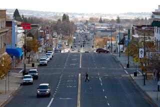 SUSANVILLE, CALIF. -- WEDNESDAY, NOVEMBER 16, 2016: Main Street, Susanville, Calif., on Nov. 16, 2016. Lassen County, Susanville is the county seat, cast 78% of their ballots, the strongest vote in the state, to elect Donald Trump for president. (Gary Coronado / Los Angeles Times)