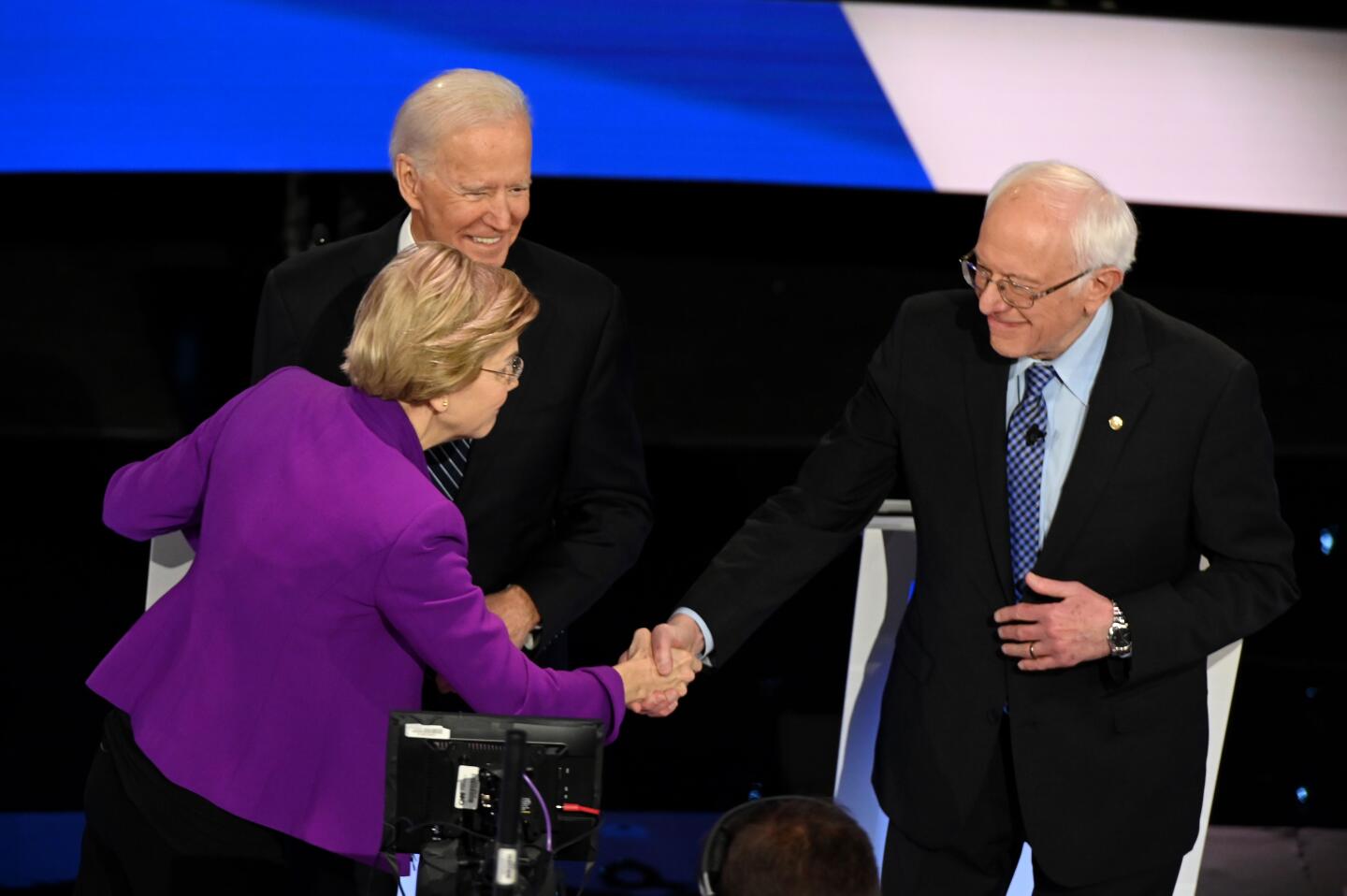 Elizabeth, Warren, Bernie Sanders, Joe Biden