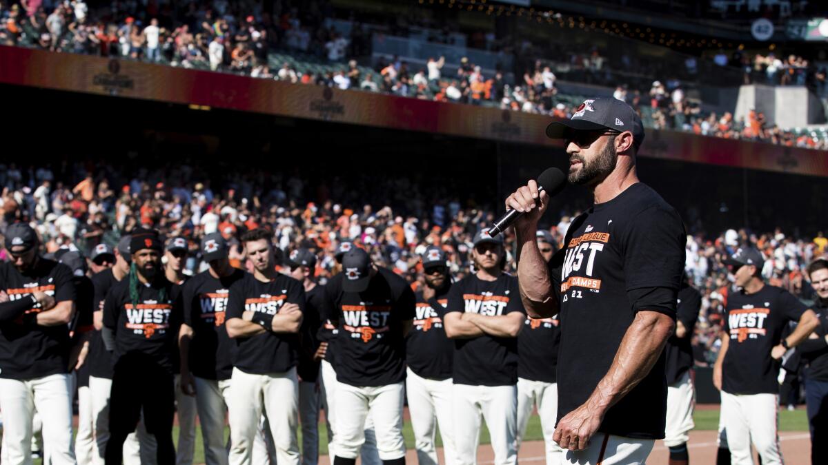 Giants look to build momentum from 107-win year, West crown - The