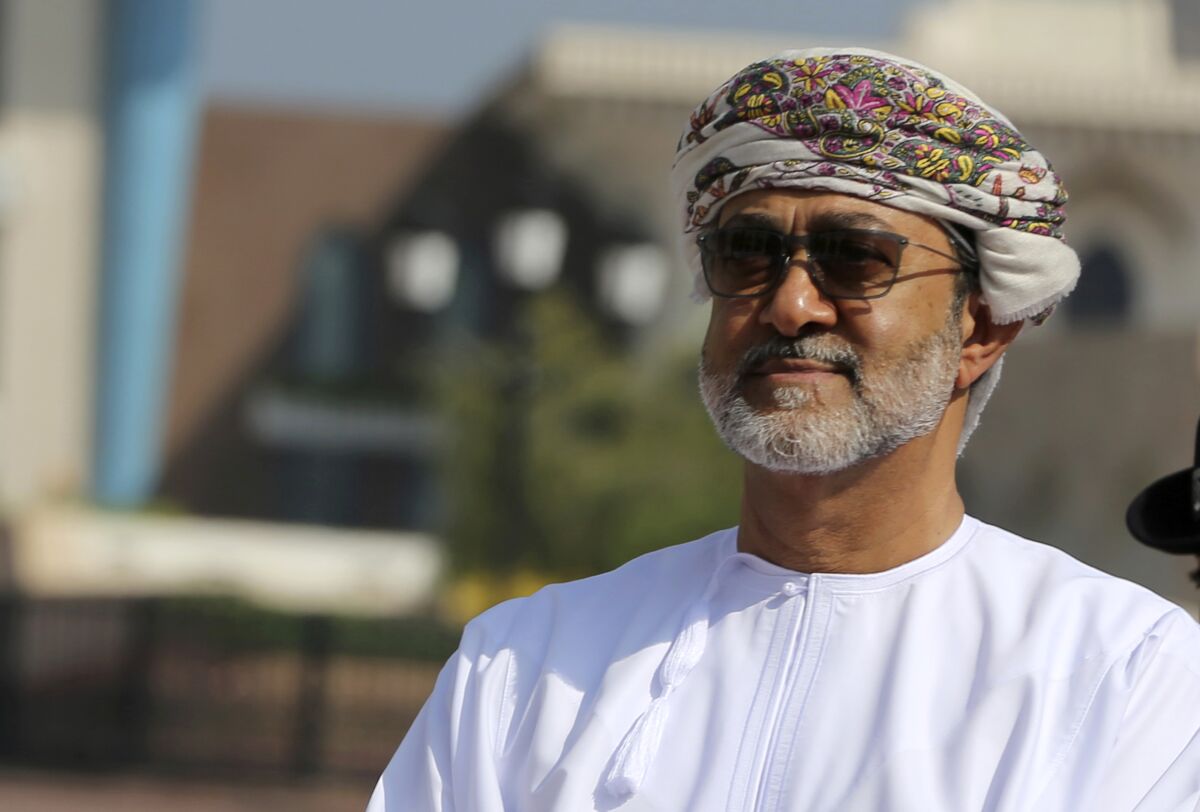 Oman's new sultan, Haitham bin Tariq Al Said, seen in 2016.