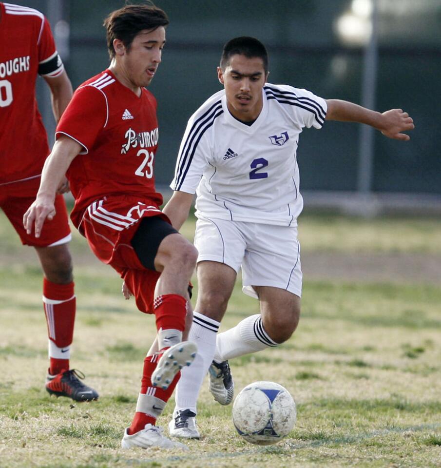 Burroughs vs. Hoover boys' soccer