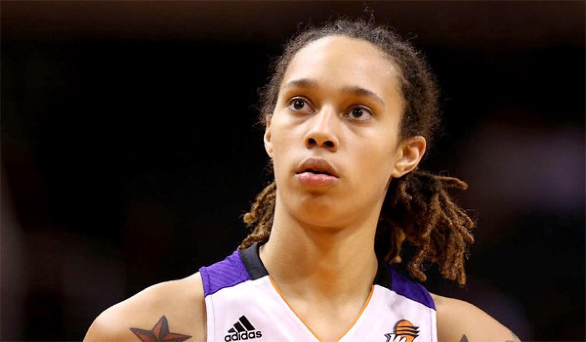 Brittney Griner is averaging 14.9 points, 6.4 rebounds per game for the Phoenix Mercury in her rookie season.