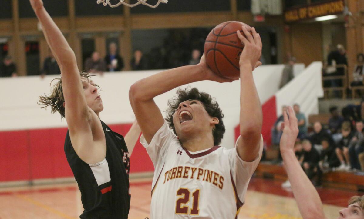 Brandon Angel scored a game high 28 pts. for Torrey Pines.