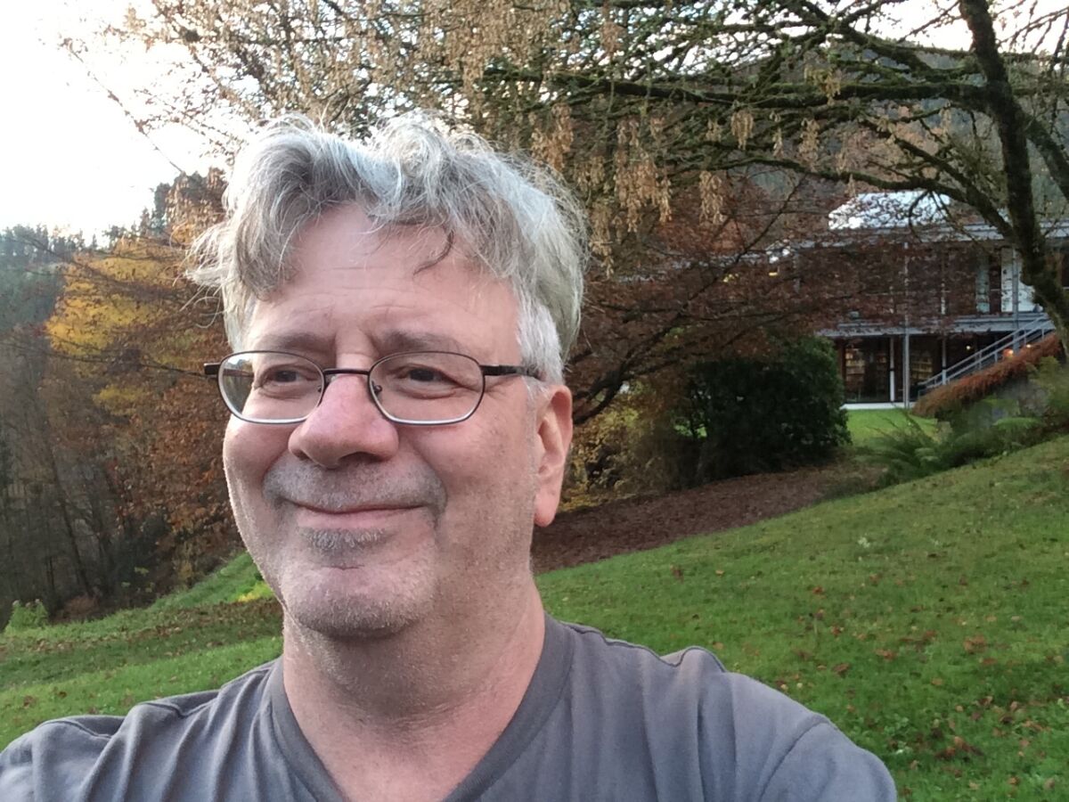 In this photo provided by Oded Goldreich, Oded Goldreich smiles for a selfie at the Mathematical Research Institute of Oberwolfach, Germany, in Nov. 2018. Goldreich was awarded the Israel Prize, the country's highest honor in 2021. But the computer science professor only collected the prize on April 11, 2022, after overcoming a public assault by Israeli nationalists over his opposition to Israel's occupation of the West Bank. (Oded Goldreich via AP)