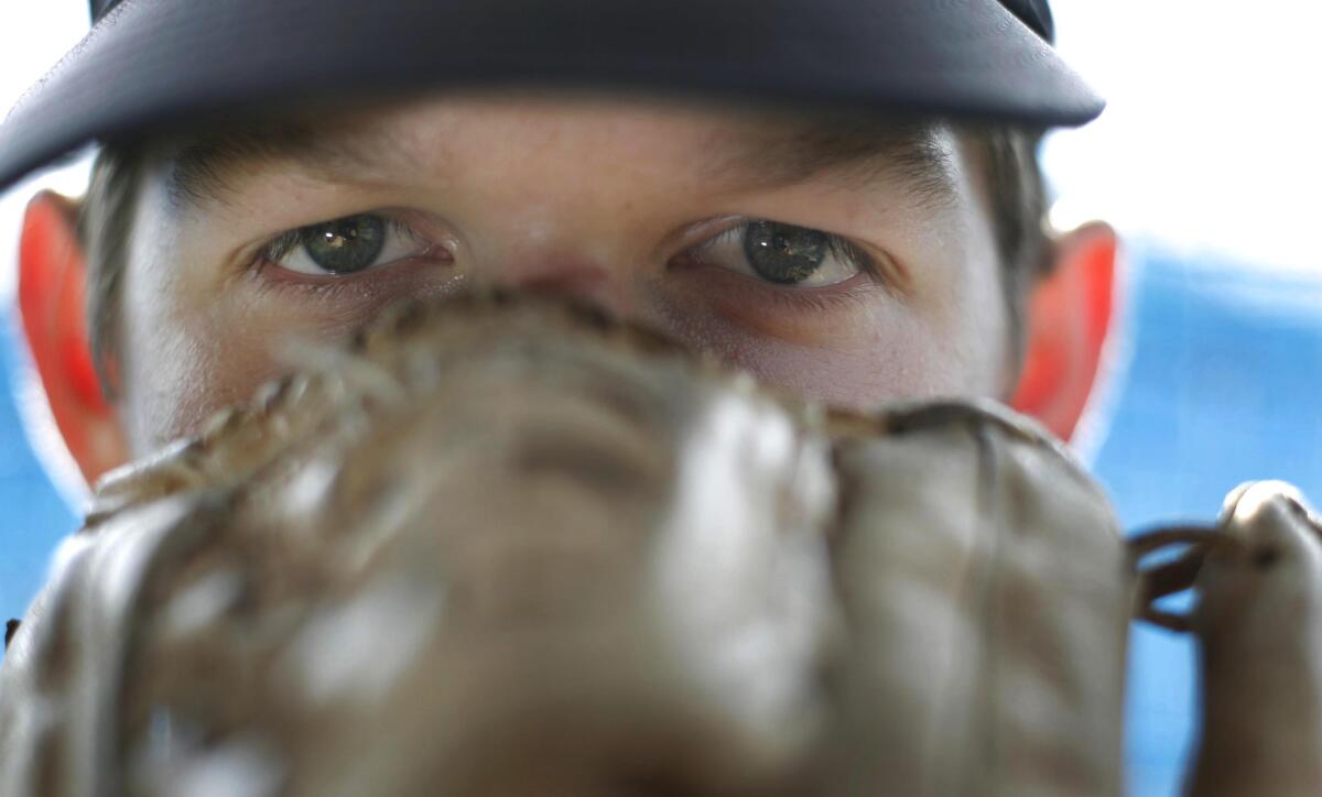 Portrait of Highland Park pitcher Clayton Kershaw shot at Highland Park High School from Wednesday, May 3, 2006.