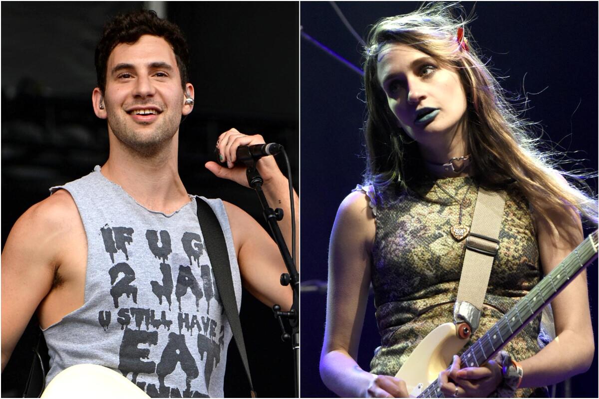 Jack Antonoff of Bleachers and Sadie Dupuis of Speedy Ortiz