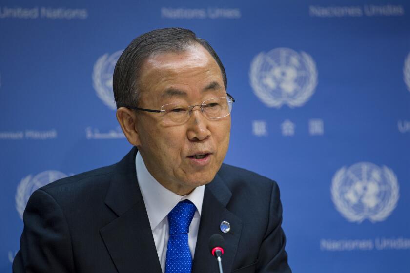 United Nations Secretary-General Ban Ki-moon said he expected the report on Syria to show "overwhelming" evidence of chemical weapons use.
