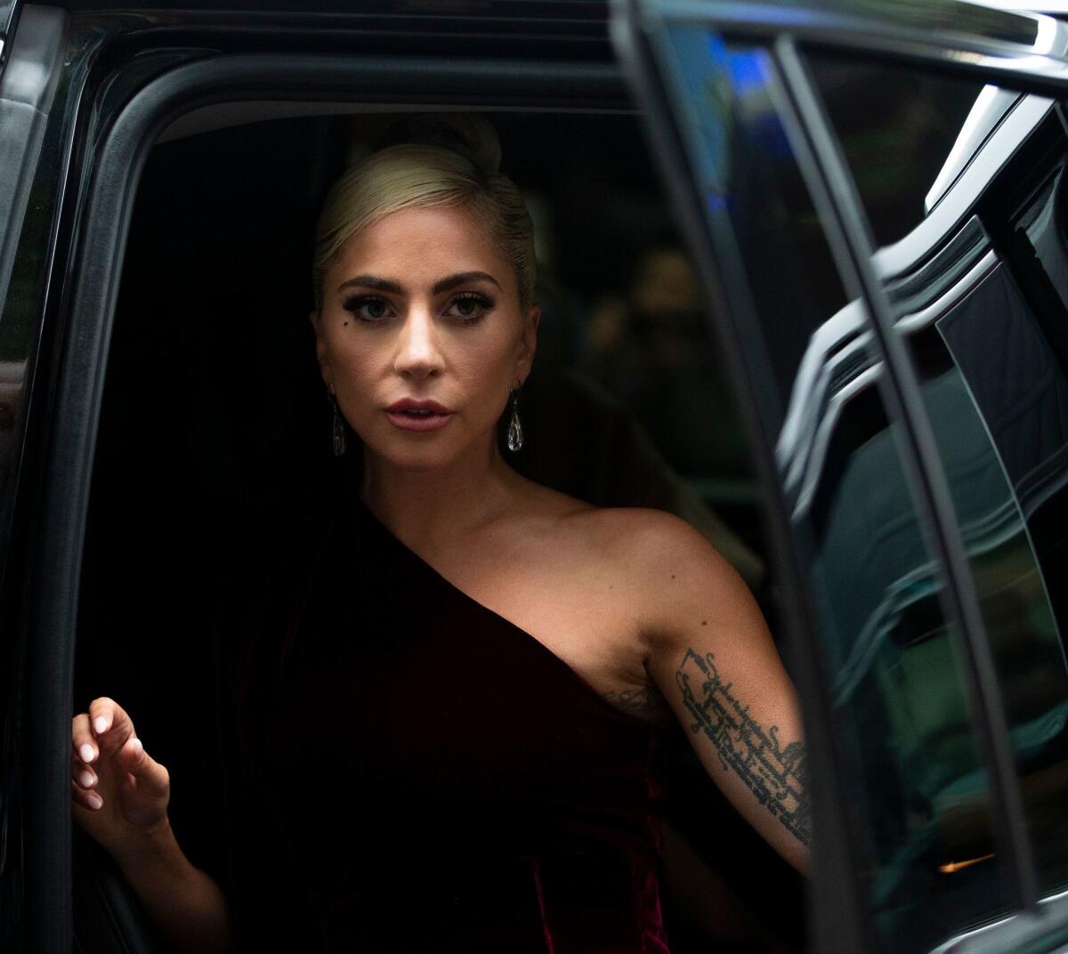 TOPSHOT - Lady Gaga arrives for 'A Star is Born' press conference at the Toronto International Film Festival in Toronto, Ontario, on September 9, 2018. (Photo by Geoff Robins / AFP)GEOFF ROBINS/AFP/Getty Images ** OUTS - ELSENT, FPG, CM - OUTS * NM, PH, VA if sourced by CT, LA or MoD **