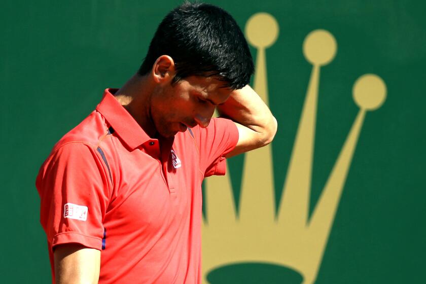 Novak Djokovic had a head-scratching performance Wednesday in Monte Carlo, falling to Jiri Vesely.