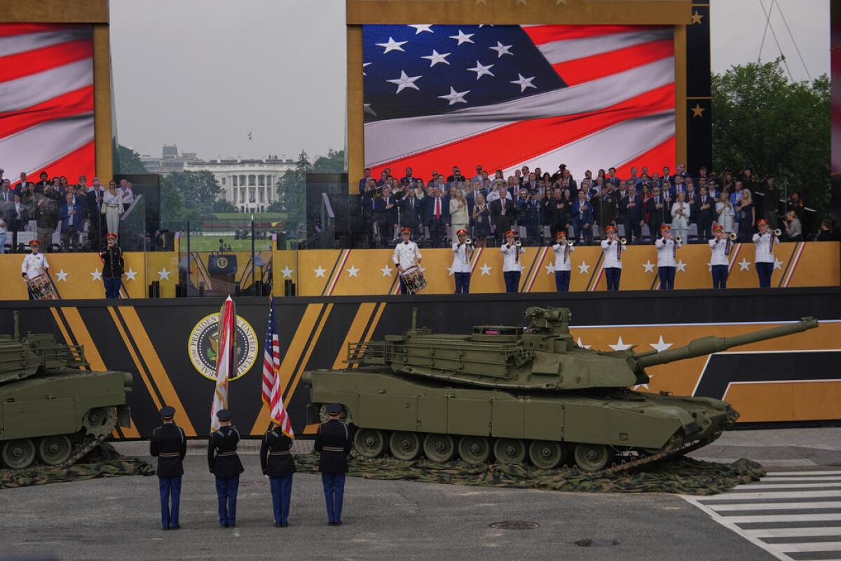 Desfile militar conmemorativo del 250mo aniversario del Ejército de EEUU,