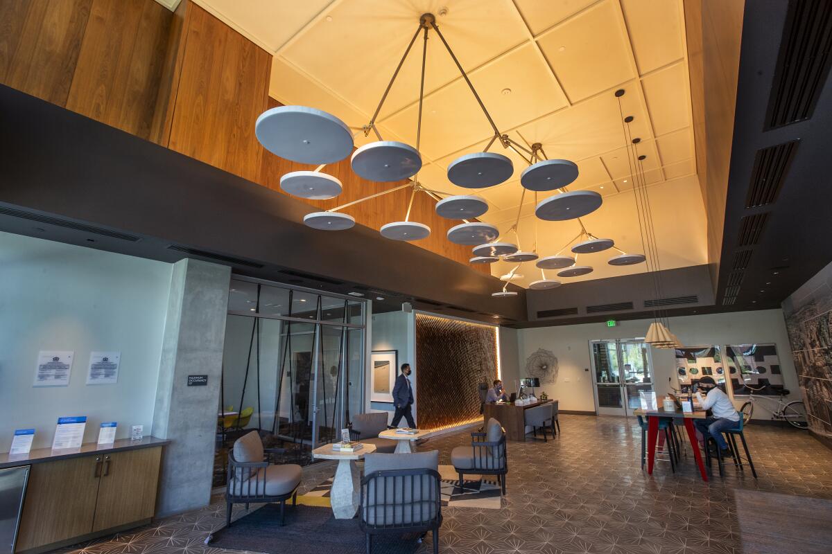 The Oceanaire apartments, a luxury apartment complex in Long Beach.