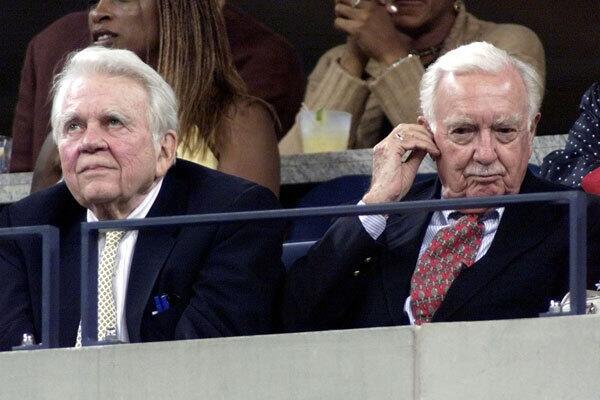 Andy Rooney and Walter Cronkite
