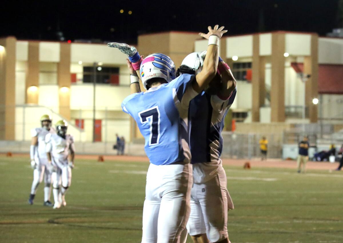 The Crescenta Valley High football team, ranked No. 1 in the CIF Southern Section Division X playoffs, will face host Eisenhower in a quarterfinal contest Friday.
