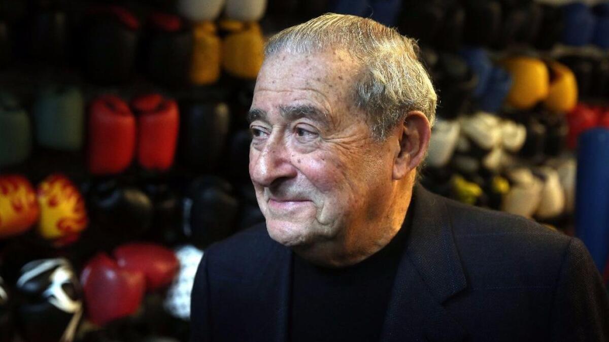 Boxing promoter Bob Arum attends a news conference in Hong Kong for his fighter Rex Tso on Jan. 27, 2016.