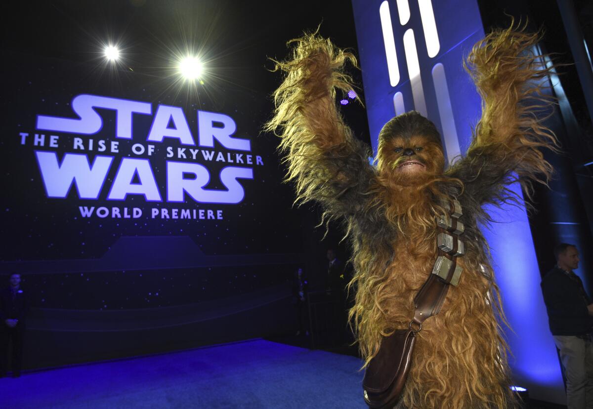 Chewbacca karakteri dünya prömiyerine geliyor "Yıldız Savaşları: Skywalker'ın Yükselişi"