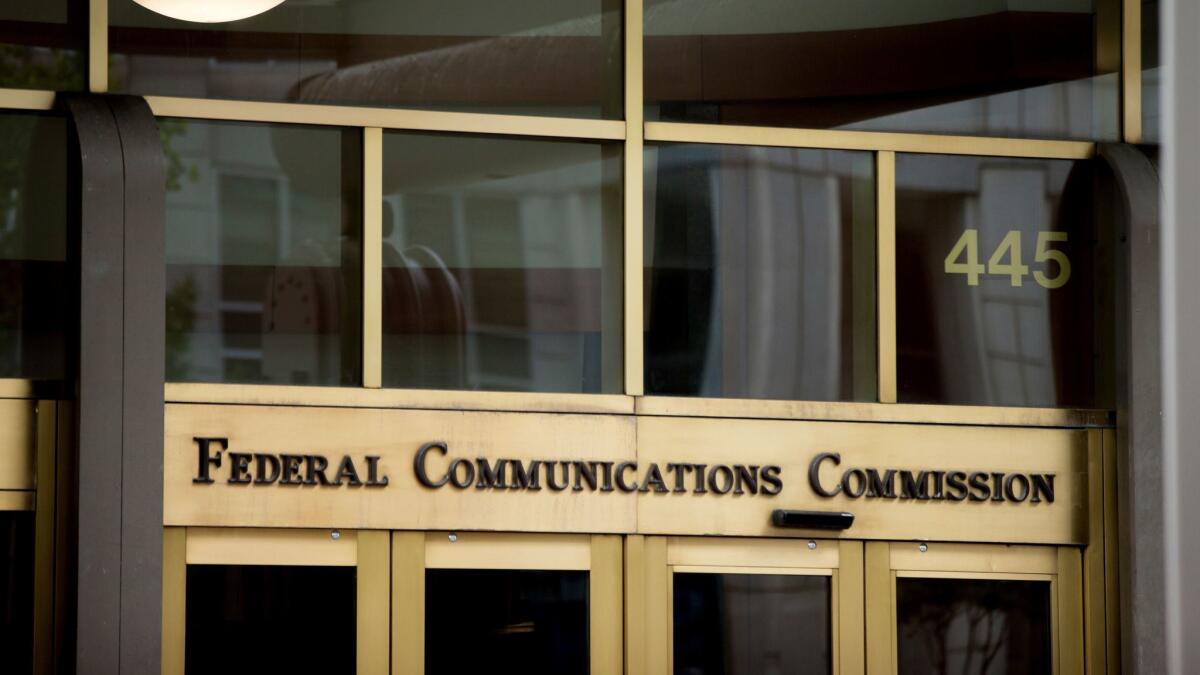 The Federal Communications Commission building in Washington.