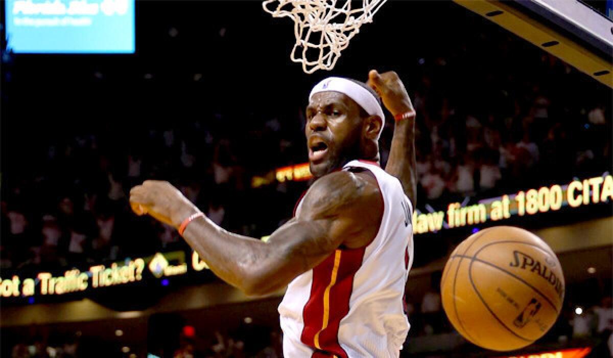 LeBron James seeks a second NBA championship with the Miami Heat.