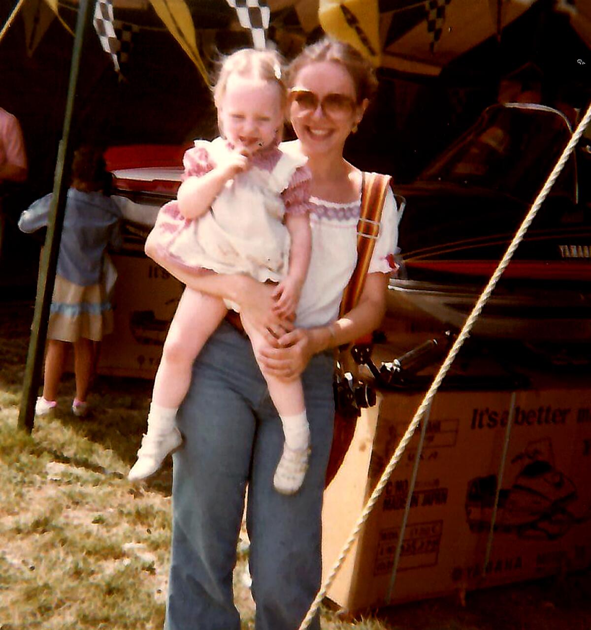 The author with her mother in an undated photograph.