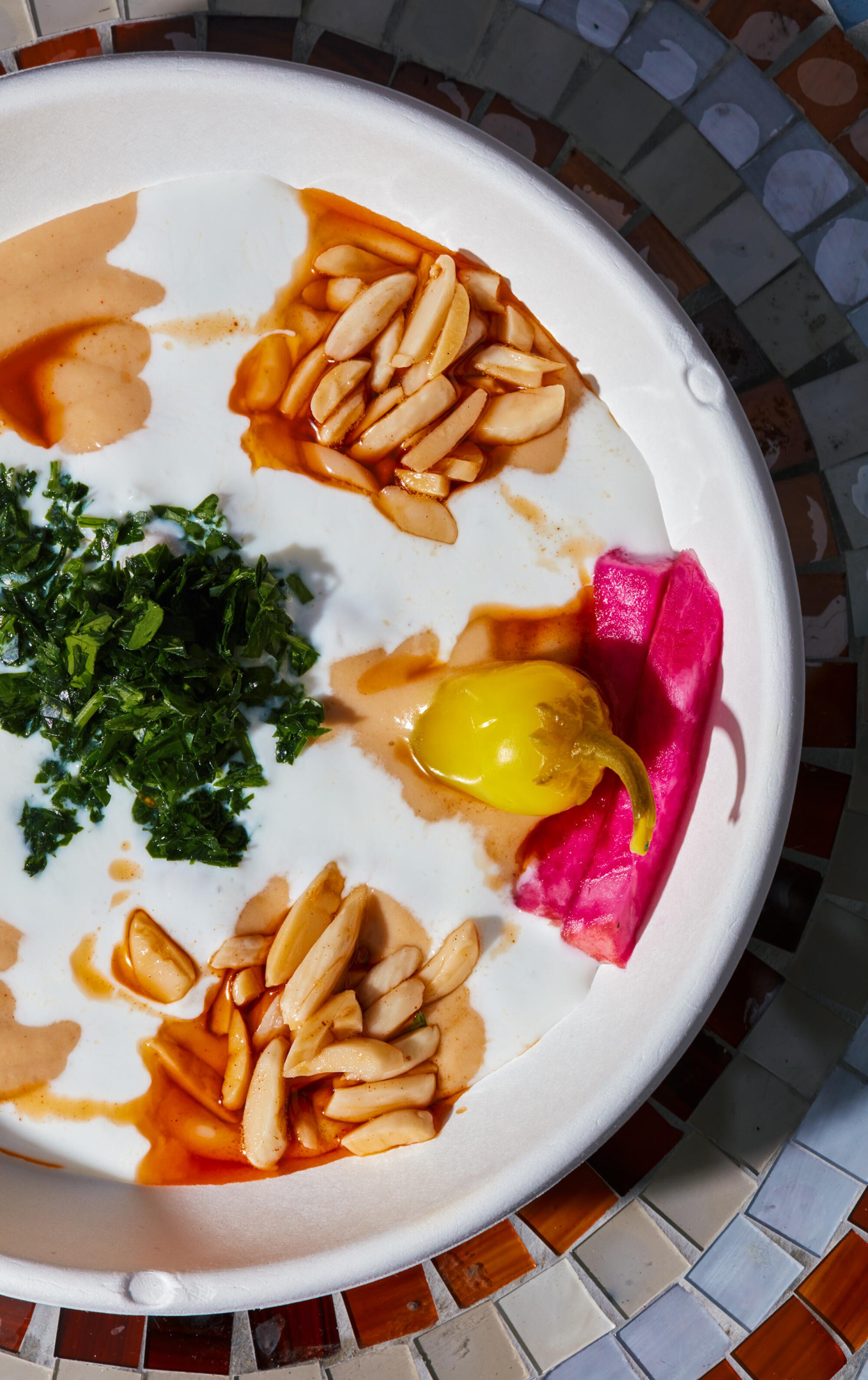 One of the most popular dishes at Nawal is the Fatteh.