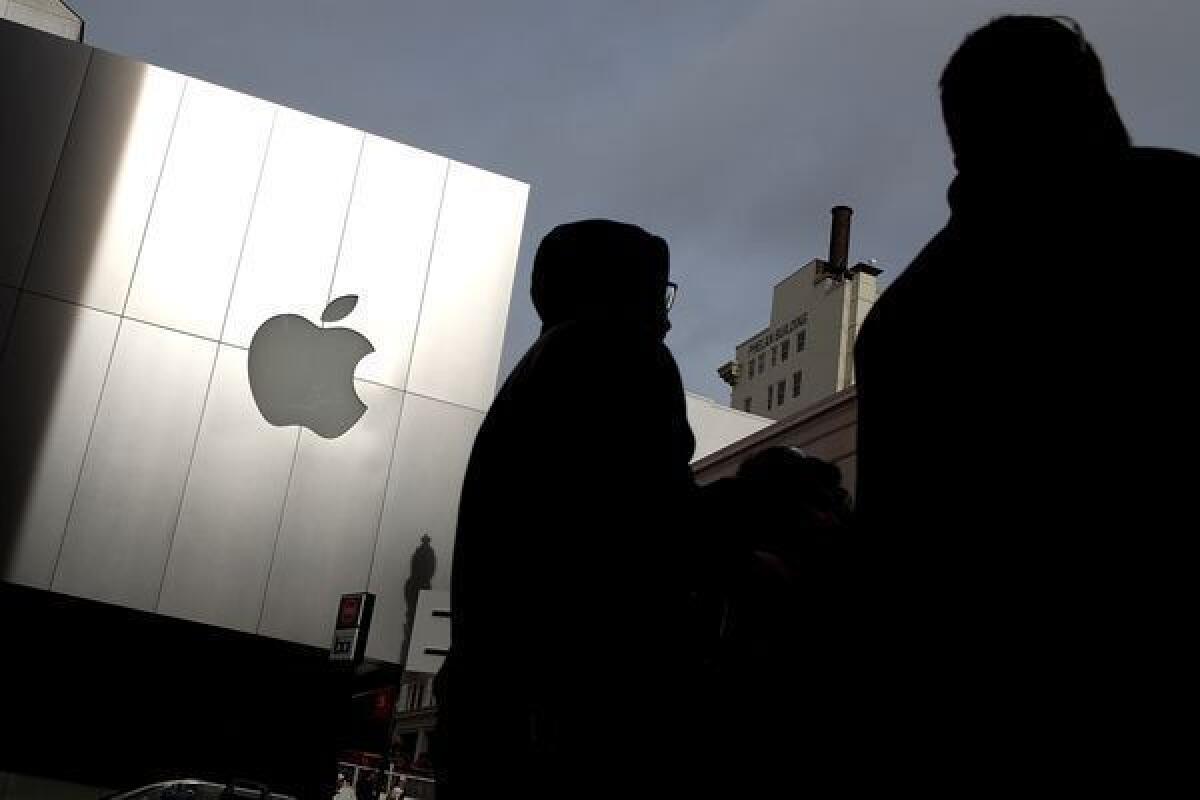 An Apple store in San Francisco.