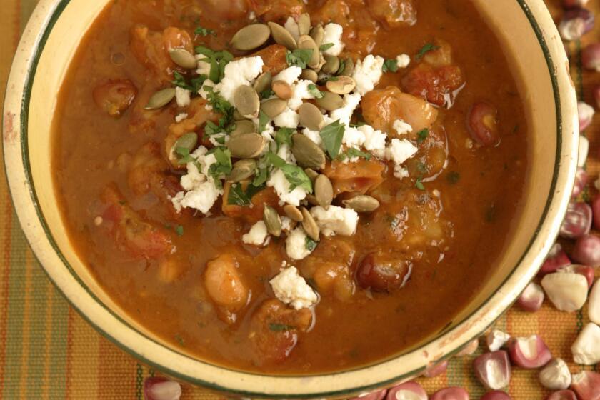 SOS, Big Sky Cafe Vegetarian Pozole.