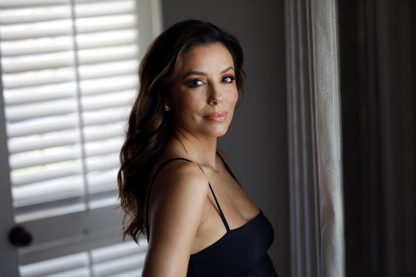 Eva Longoria at the Four Seasons Hotel in Beverly Hills on Tuesday, July 30, 2019. 