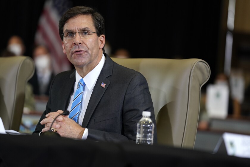 Defense Secretary Mark Esper decided to cut funding to Stars and Stripes as part of his department-wide budget review. 