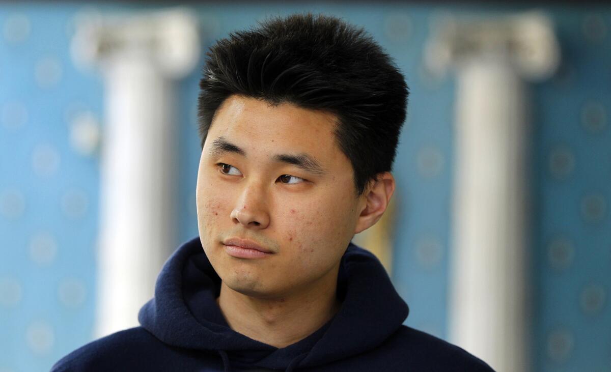 Daniel Chong suffered post-traumatic stress disorder after being held in a cell for five days with no food or water.