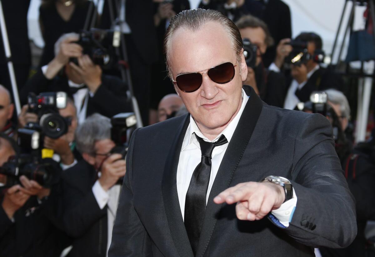 Quentin Tarantino at the Cannes Film Festival.