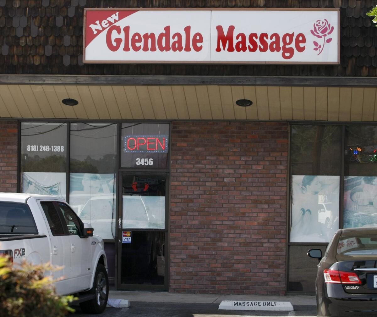Glendale Massage, located at 3456 Foothill Blvd., pictured on Wednesday, January 29, 2014.