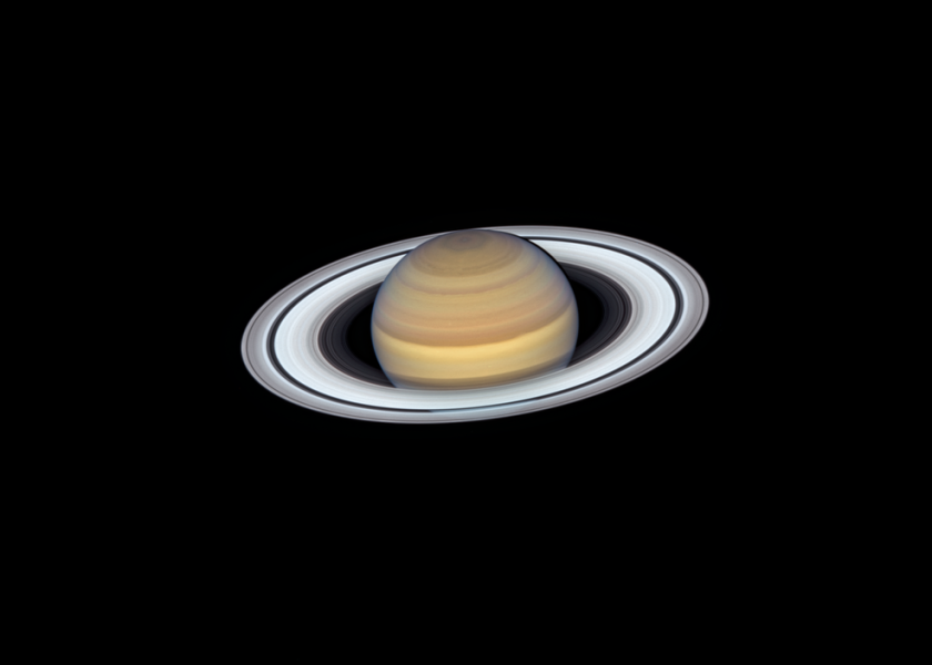 Saturn as seen by NASA's Hubble Space Telescope on June 20, 2019, when the planet made its closest approach to Earth, at about 845 million miles away. Saturn now has more confirmed moons than any other planet in the Solar system.