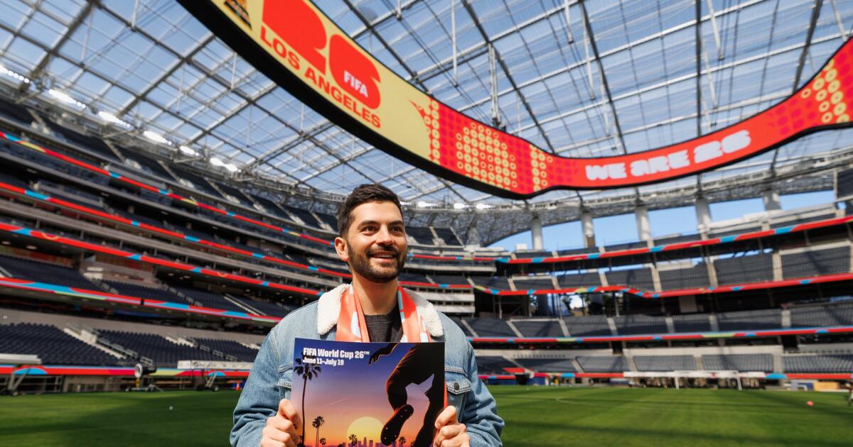 French artist see his World Cup poster as a love letter to L.A. French artist see his World Cup poster as a love letter to L.A.