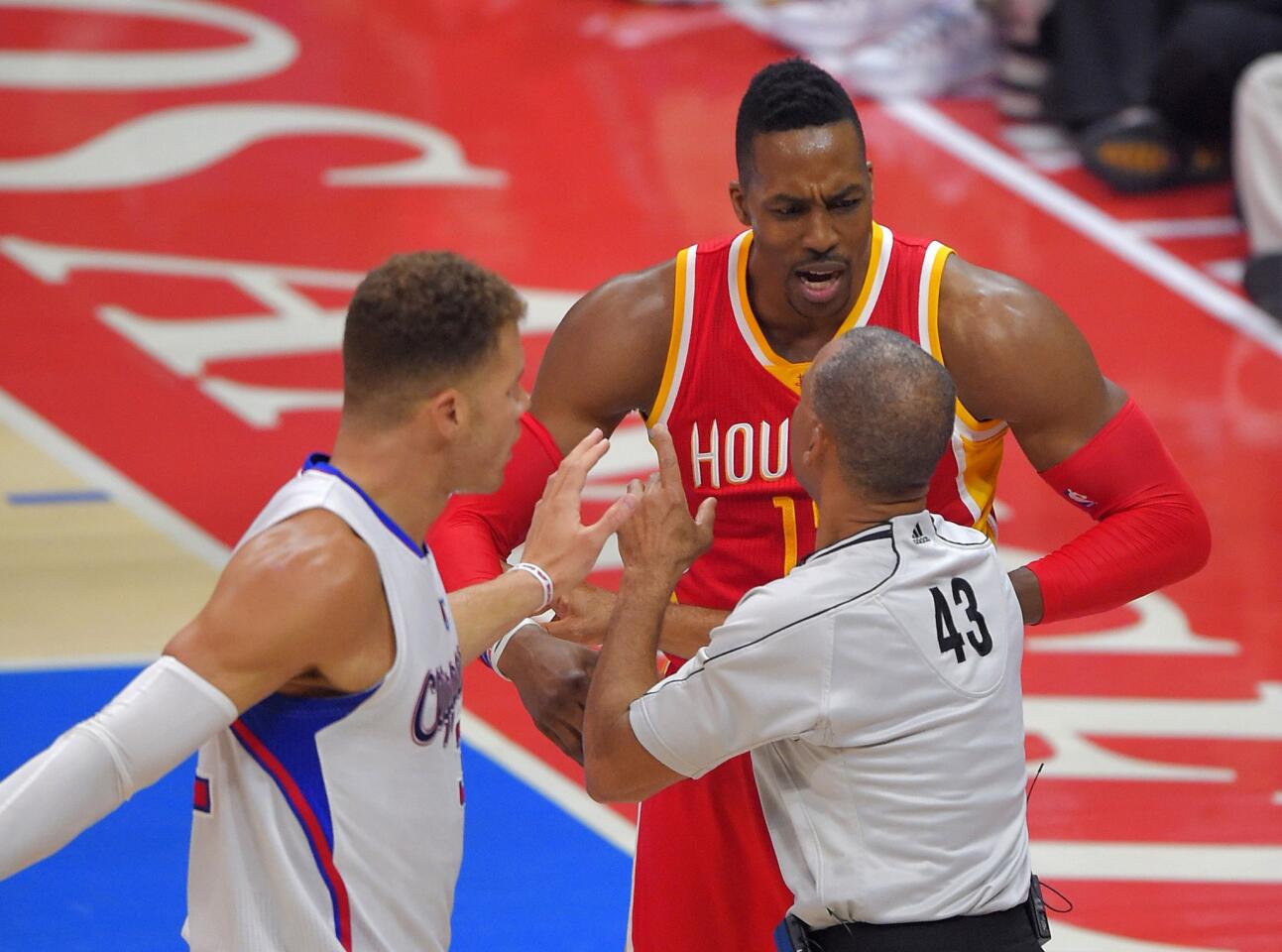 Blake Griffin, Dwight Howard, Dan Crawford