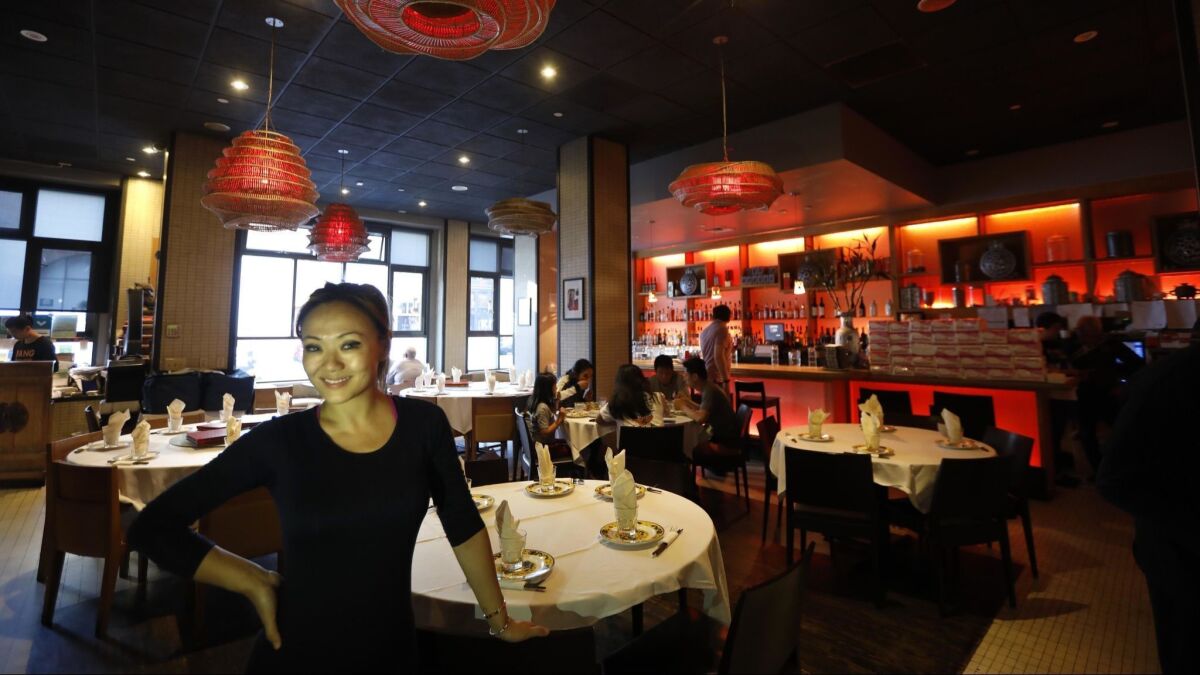 Chef Kathy Fang inside the upscale Fang restaurant, which she co-owns in the SoMa district of San Francisco. Fang grew up at House of Nanking, the wildly popular Chinatown restaurant her parents opened in 1988.