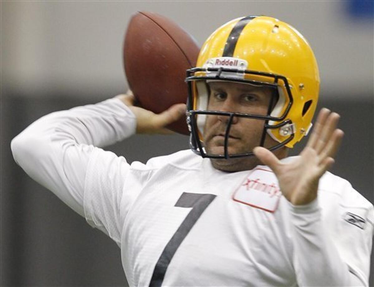 Roethlisberger looks sharp, strong in 1st practice - The San Diego  Union-Tribune