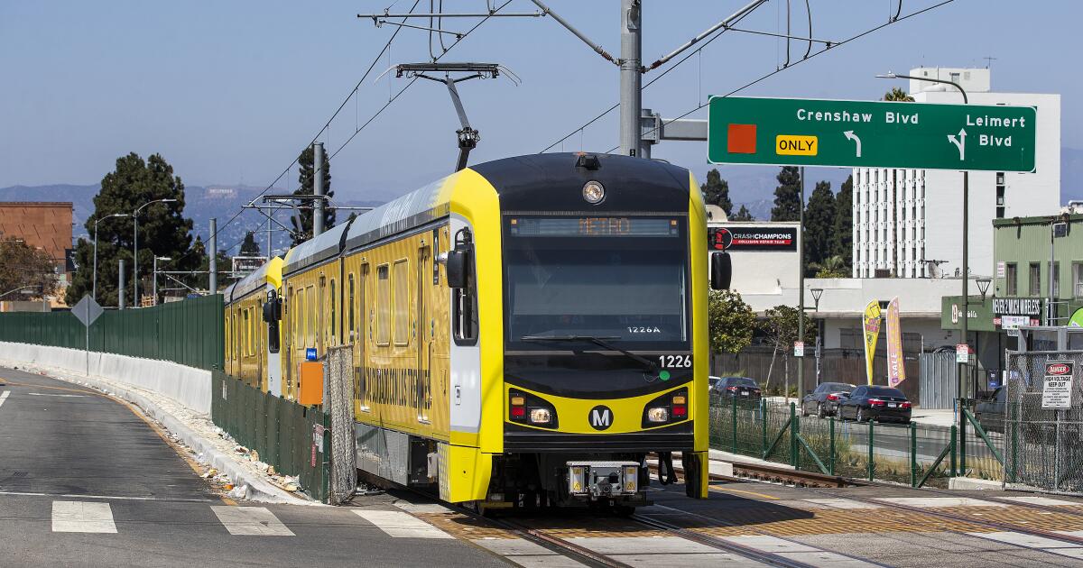 A train from LAX to the Hollywood Bowl? Metro to approve K Line extension routes this fall