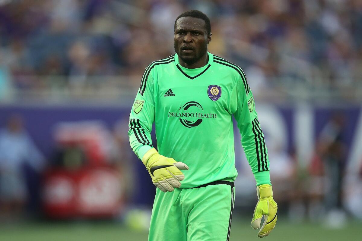 Goalkeeper Donovan Ricketts was acquired by the Galaxy from Orlando City on Thursday.