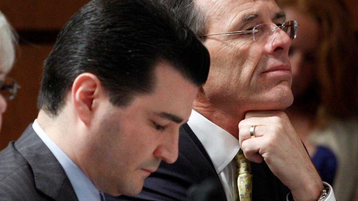 President Trump's nominee to head the Food and Drug Administration, Dr. Scott Gottlieb, left, has major ties to the drug industry.