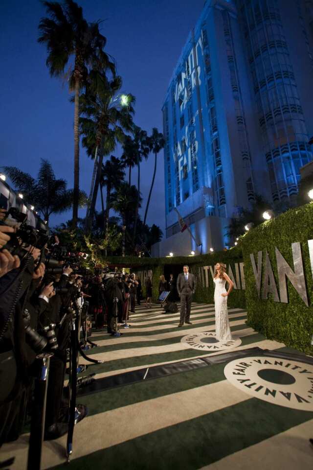 The Vanity Fair after-party was held at the Sunset Tower in West Hollywood, following Sunday night's Oscar gala at the Hollywood & Highland complex.