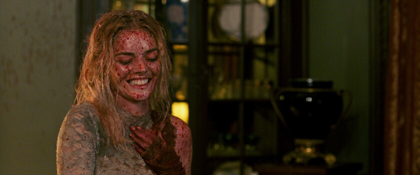 Samara Weaving in a scene from Fox Searchlight's horror "Ready or Not."
