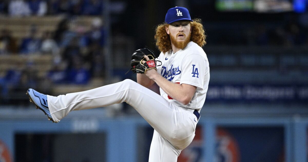 Dustin May’s focused, impressive start not enough to spur Dodgers to victory