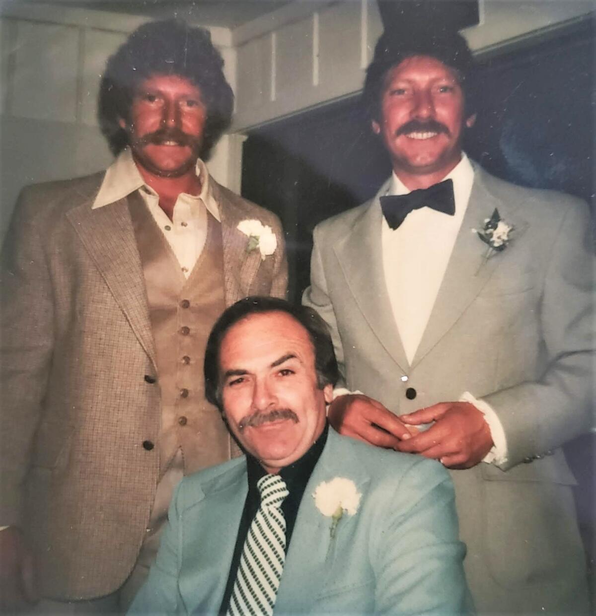 Brothers Bob (left) and Rick Sorben (right) with older brother Harold Sweet