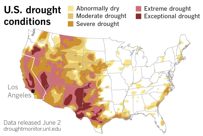 The Drought Monitor map was released on June 2.